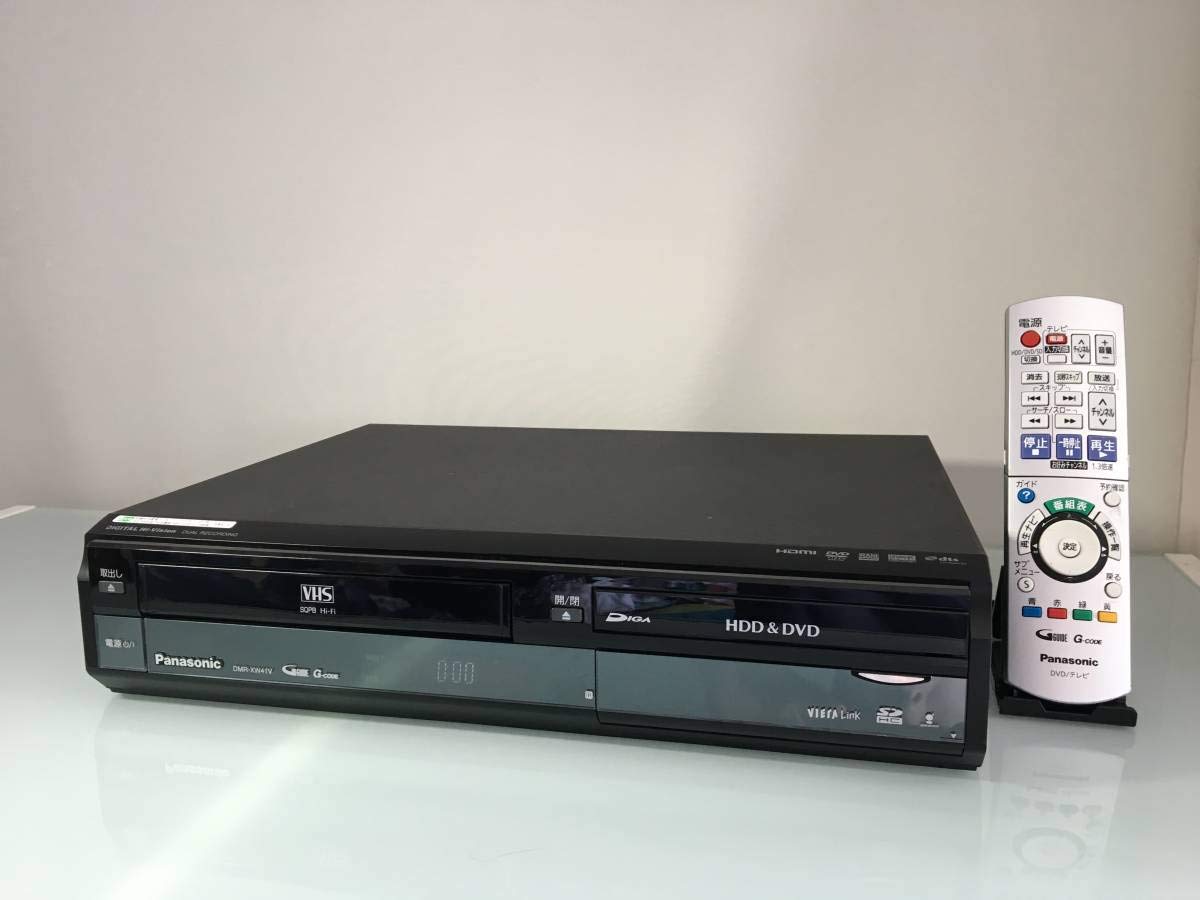樂天商城 - 【中古】パナソニック Panasonic 500GB 2チューナー ブルーレイレコーダー DIGA DMR-XW41V-K VHSビデオ一体型 2番組同時録画