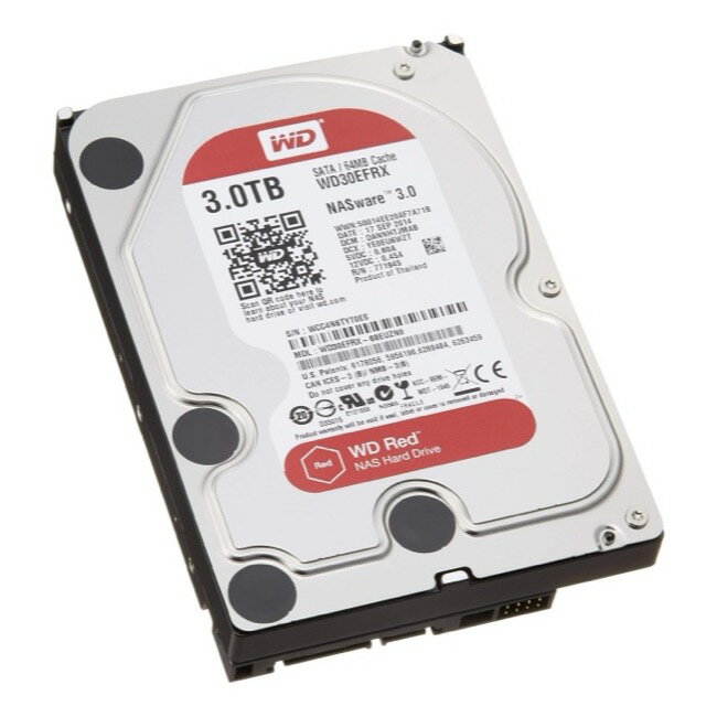 Rakuten - 【中古】Western Digital HDD 3TB WD Red NAS RAID 3.5インチ 内蔵HDD WD30EFRX