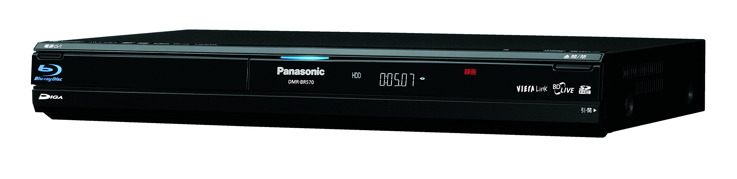 【中古】パナソニック ブルーレイレコーダー 320GB 1チューナー DIGA DMR-BR570- ...