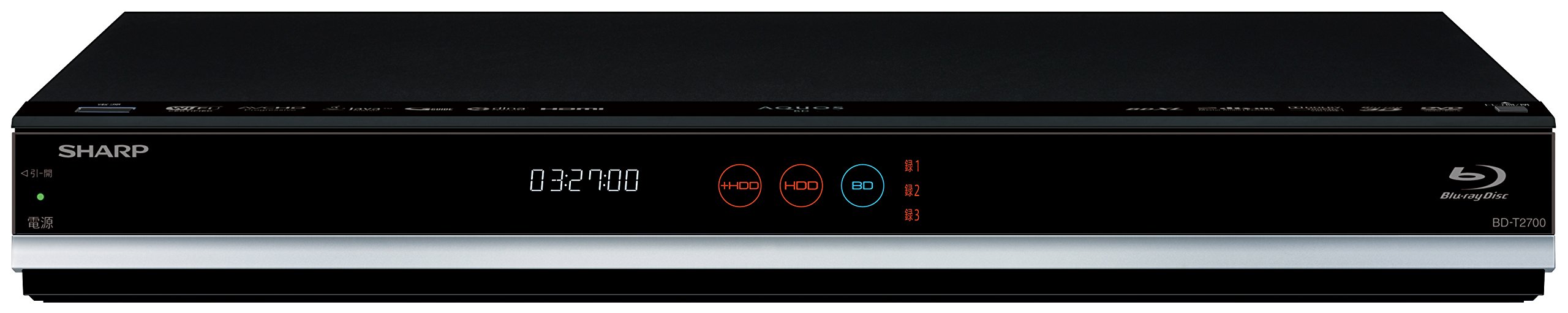 Rakuten - 【中古】シャープ 2TB 3チューナー AQUOS ブルーレイレコーダー BD-T2700