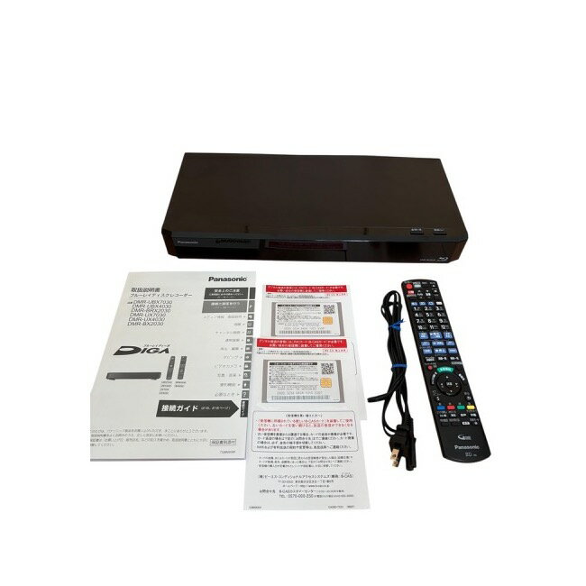 【整備済み品】 パナソニック ブルーレイレコーダー 2TB 7チューナー 全自動録画対応 全自動DIGA DMR BX2030