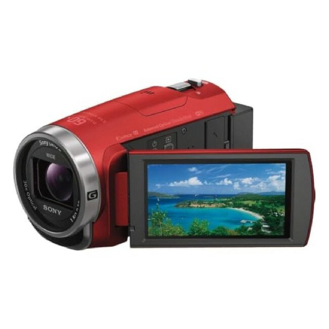 【整備済み品】 ソニー SONY ビデオカメラ Handycam HDR-CX680 光学30倍 内蔵メモリー64GB レッド HDR-CX680 R [フルハイビジョン対応]