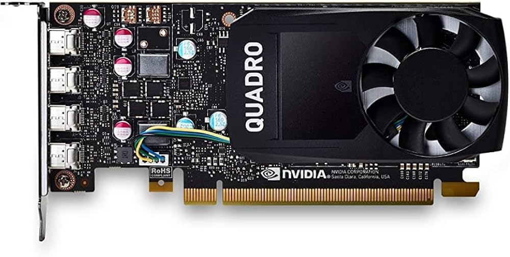 【整備済み品】NVIDIA Quadro P600 グラフィックボード 2GB GDDR5 PCI Express 3.0 x16 Mini DisplayPort×4 ロープロファイル対応 CAD 3DCG 動画編集 業務用
