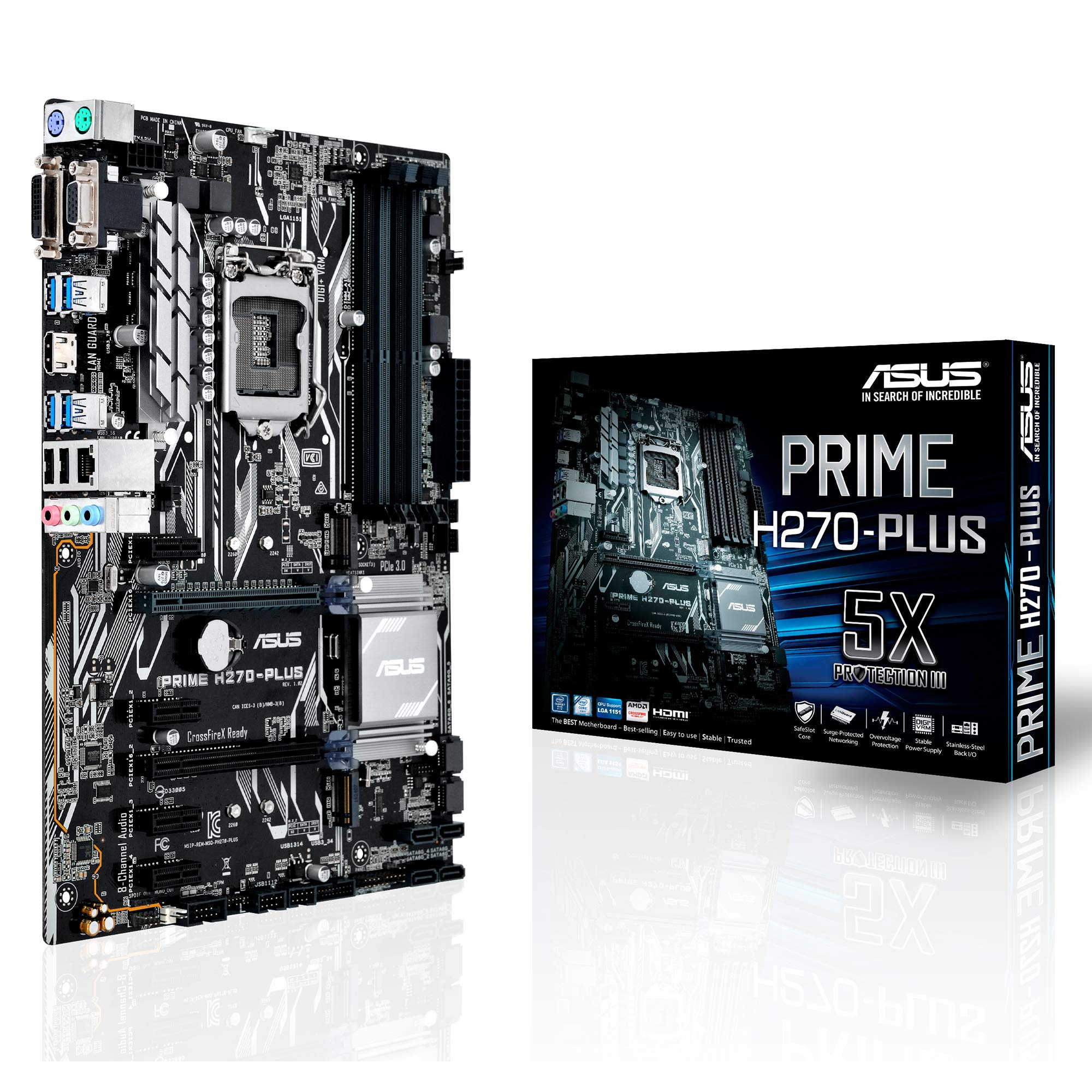 Rakuten - 【中古品】 ASUS PRIME H270-Plusマザーボード - ブラック（ソケット1151 / DDR4 / S-ATA 600 / ATX）