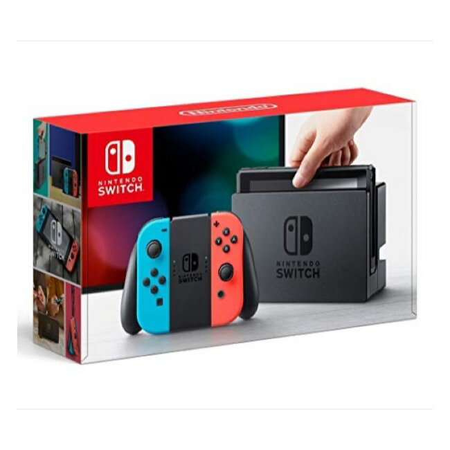 【整備済み品】 Nintendo Switch 本体 (ニンテンドースイッチ) 【Joy-Con (L) ネオンブルー/ (R) ネオンレッド】(キャンペーンプリペイド番号なし)