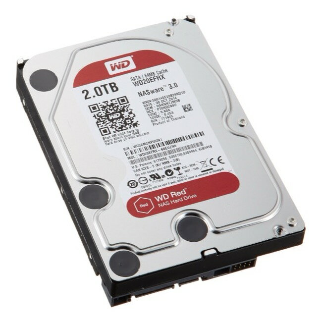 内蔵型ハードディスクドライブ Western Digital WD Red Plus 2TB Western Digital WD Red NAS RAID 2TB HDD