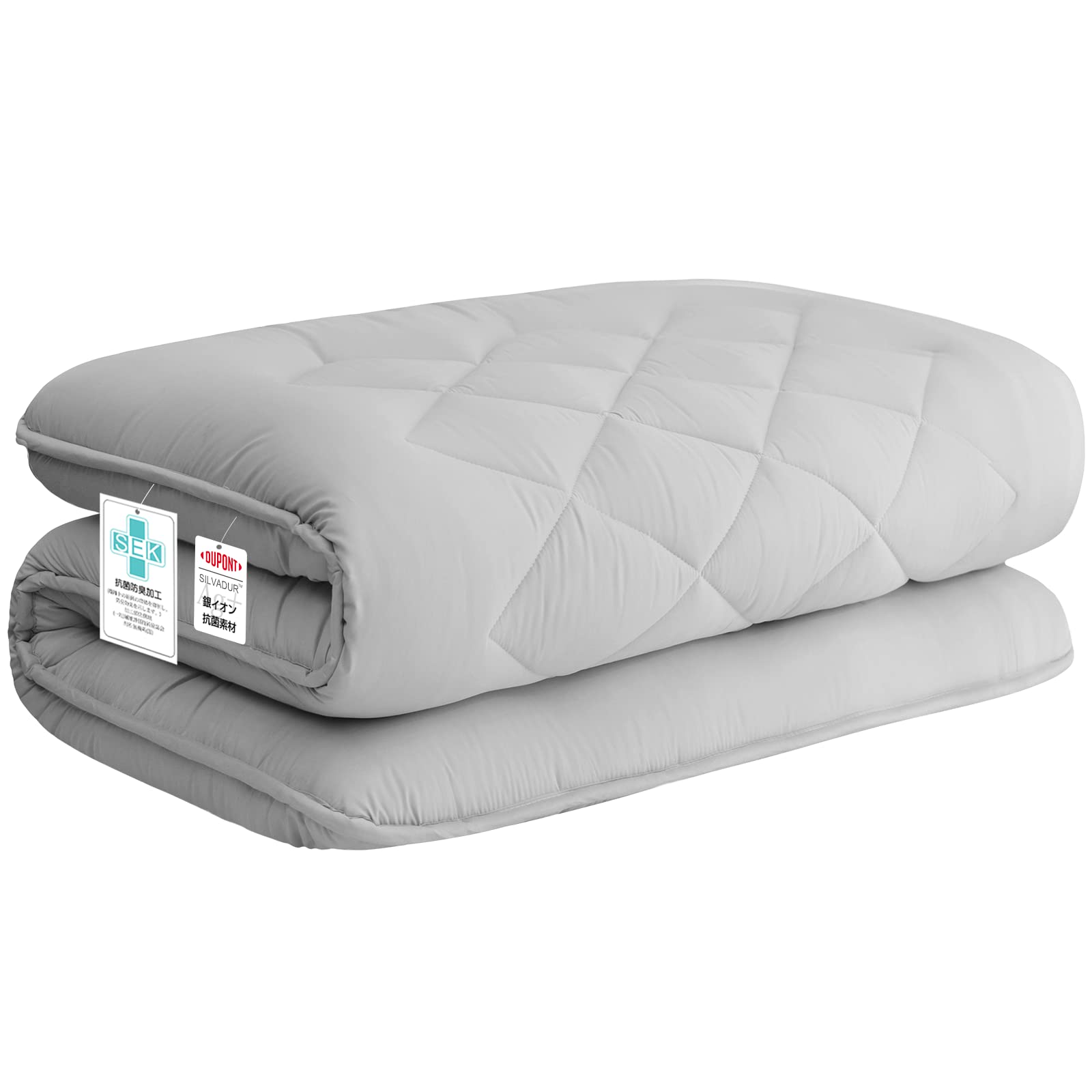 【\1000円OFF/】敷き布団 極厚10cm 三層構造 敷布団 セミダブル 抗菌?防臭?防カビ?防ダニ?吸汗?速乾 しきふとん 厚め しっかり支える 三つ折り ホコリが出にくい ピーチスキン加工 やわらかな肌触り 120×210cm