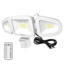【\300円OFF/】センサーライト 人感 42W LEDセンサーライト 屋外 4200LM 超高輝度 人感センサー投光器 IP66防水 夜間センサーモードと2...