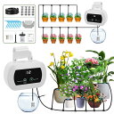 自動水やり 植物 自動散水タイマー 点滴水やりキット USB充電自動水やりシステムに 温室、ガーデン、ベランダ、室内、屋外に適しています 同時に10鉢の植物に水...
