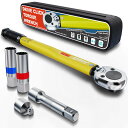 トルクレンチ 車 タイヤ交換 差込角 9.5mm 3/8DR 5-70N.m 5点セット イエロー