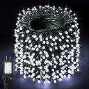 LEDイルミネーションライト 40M 400LED 屋外 ライト LEDストリングライト 屋外 防水 8点灯パターン キャンプ用 ガーランドライト LED イル...