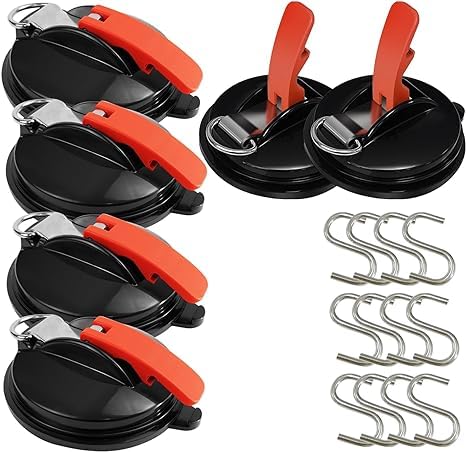 吸盤 フック 強力 カーサイドタープ キャンプ タープ 直径11.7cm 耐荷重 70kg 固定フック タープ用 吸盤フック 車 連結 テント タープ カー サイドオーニング サンシェード 連結用 きゅうばんふっく カーサイド テント