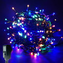 LEDイルミネーションライト 15m 250球 8パターン 複数接続可能 屋外 防水 クリスマス飾り 部屋 LED電飾 パーティー?イベント装飾 記憶機能付き ...