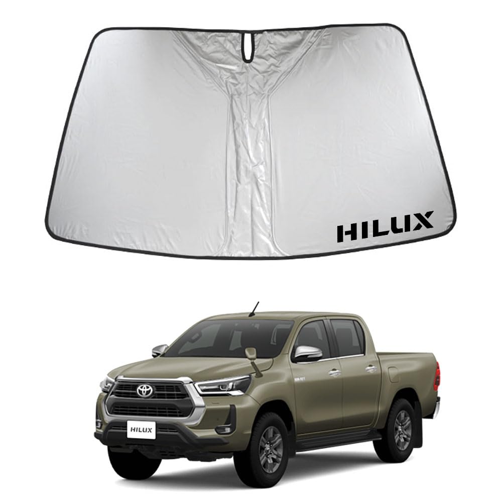 トヨタ ハイラックス GUN125系 改良専用 フロント サンシェード 遮光 カーテン シェード 日よけ 車 ワ..