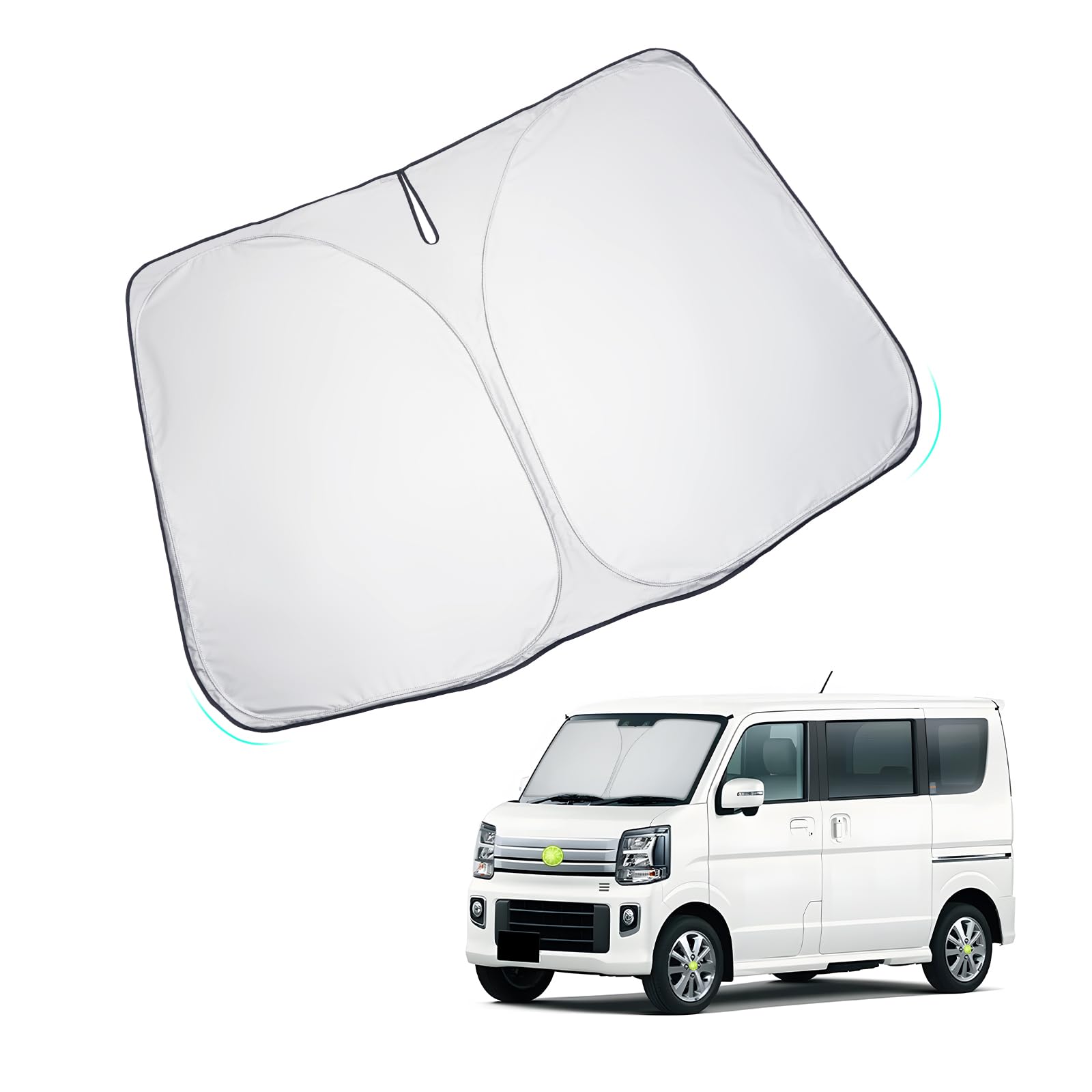 スズキ エブリイワゴンda17w/エブリイ da17v 専用 サンシェード フロントガラスサンシェード 車用サンシェード エブリイワゴン UVカット 日よけ 車中泊 遮光 断熱 シート 吸盤不要 エブリイ アクセサリー カスタムパーツ