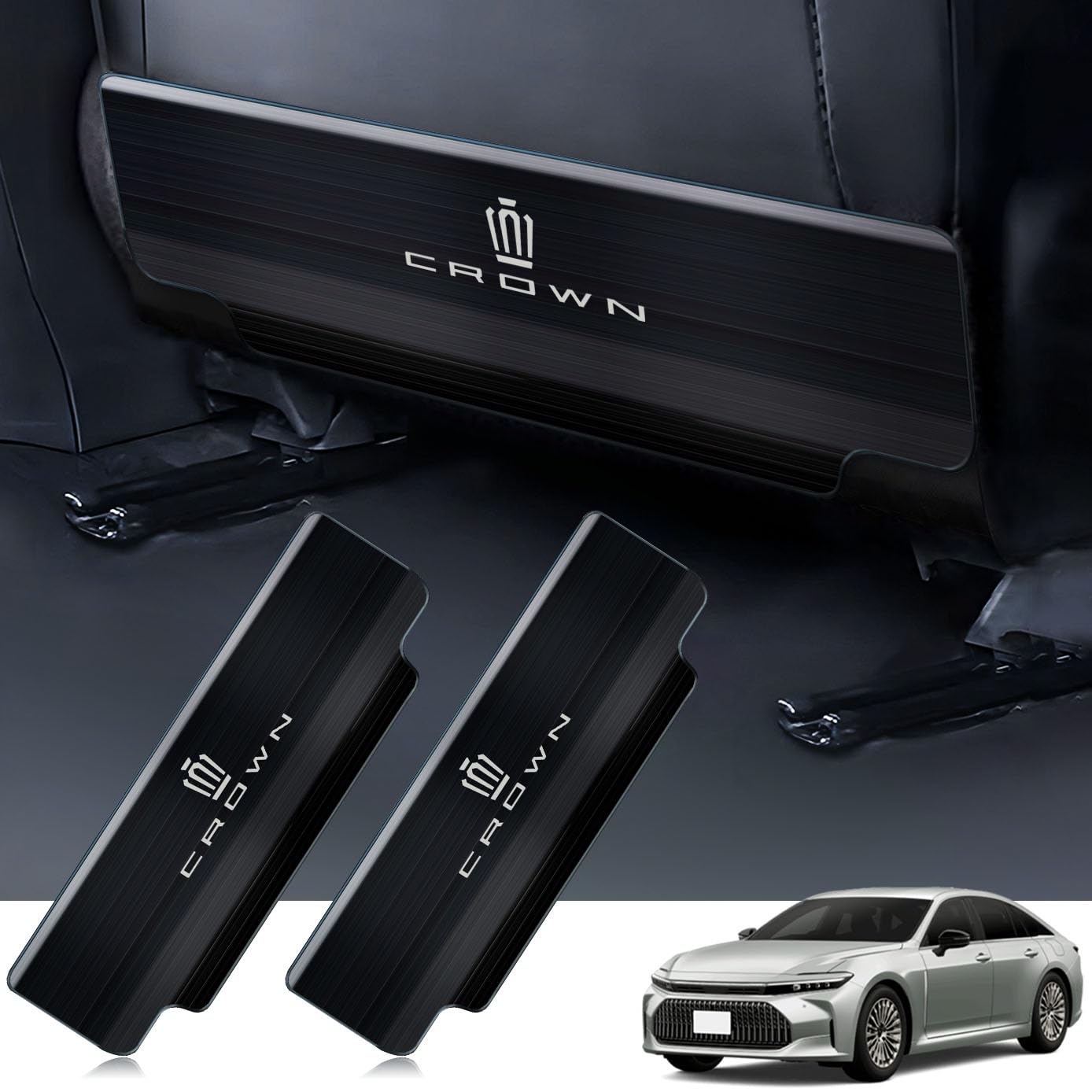キックガード 新型クラウン スポーツ/クロスオーバー 35系（2022年9月~）専用 ステンレス鋼 シート バ..