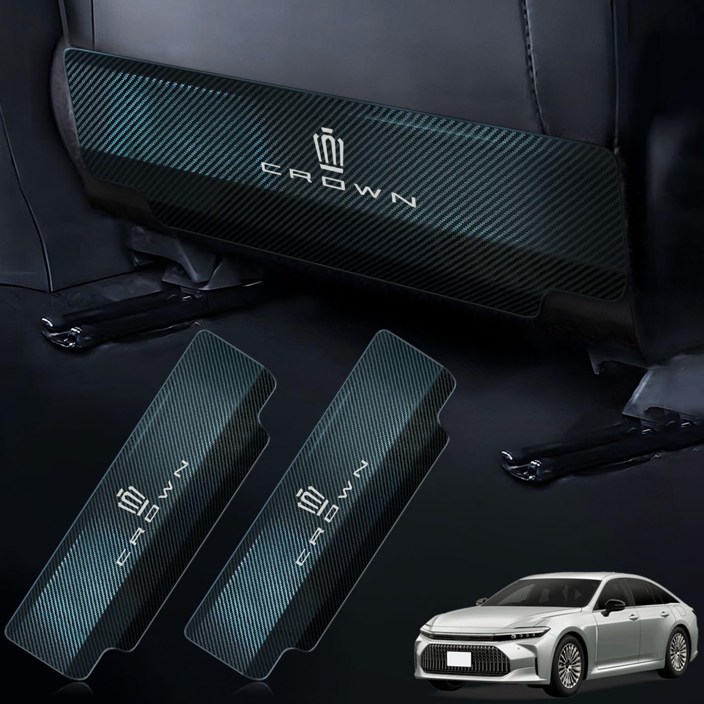 キックガード 新型クラウン スポーツ/クロスオーバー 35系専用 ステンレス鋼 シート バック キック マ..