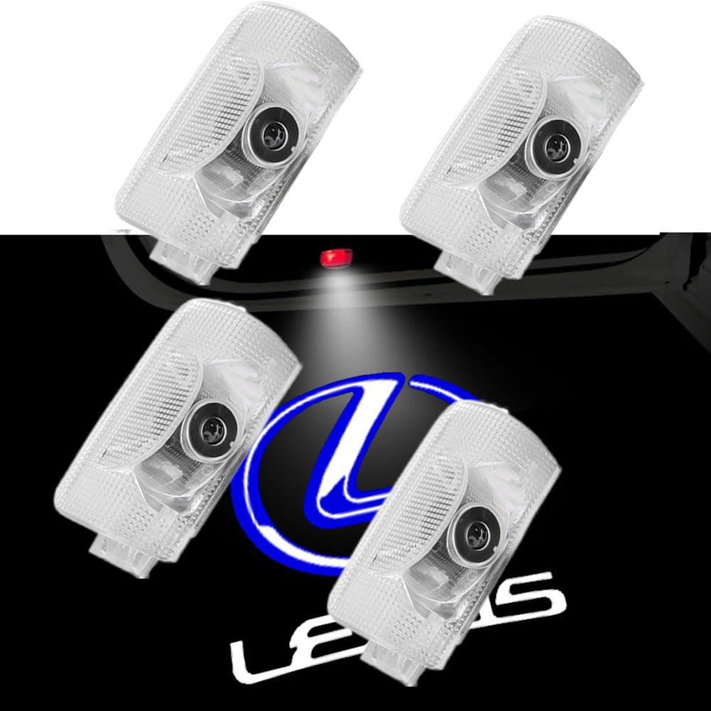 カーテシランプ ウェルカムライトLEDドアランプ インフィニティドアカーテシランプ 4個HD、レクサス IS RX LX GS LS ES UX NXシリーズ車用ドアランプ対応