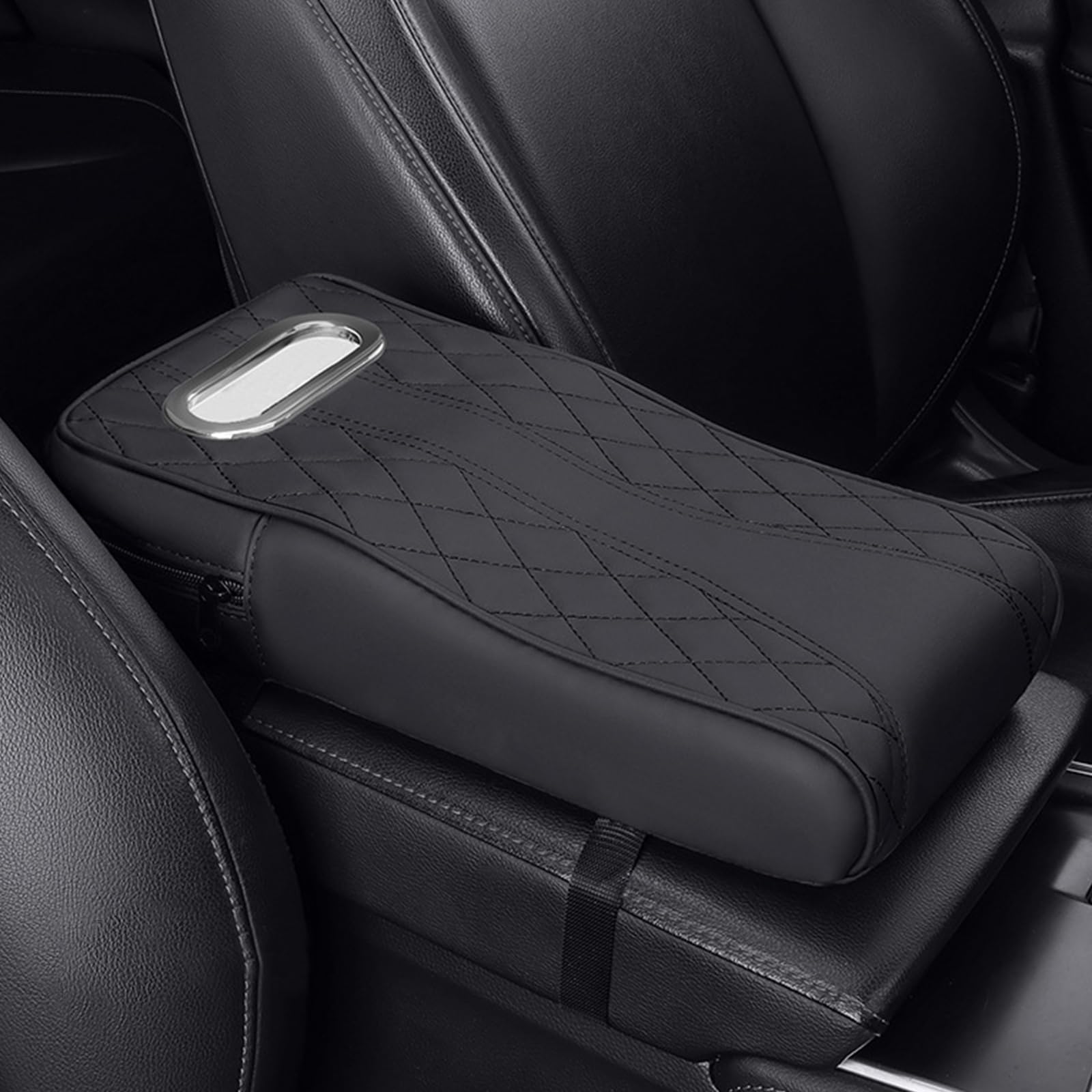 車のアームレストボックスマット 車用ティッシュボックス 中央肘ブースターパッド 多機能アームレストパッド 快適な低反発インナーコア 自動車用品 疲労軽減 取り付け簡単 カー用品