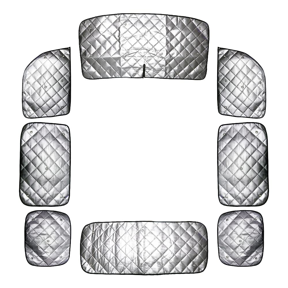 スズキ エブリィワゴン DA64V DIR サンシェード 車中泊 盗難防止 仮眠 アウトドア キャンプ キャンピング 5層構造 全窓用セット ブラックメッシュ 車種専用設計