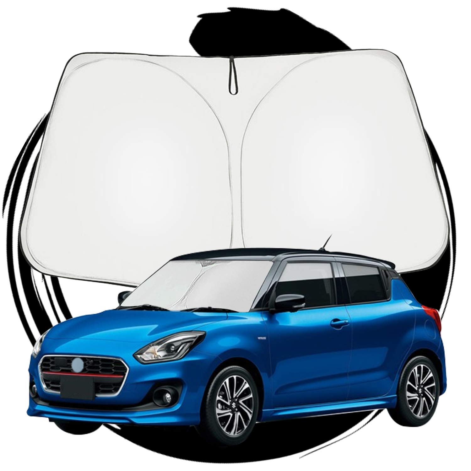 スズキ スイフト スイフトスポーツ zc33s 専用 サンシェード フロントガラス用 パラソル 車用サンシェード アクセサリー UVカット 日よけ 車中泊 折り畳み式 カスタム パーツ