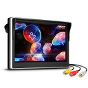【\300円OFF/】5インチモニター 液晶オンダッシュモニター 2系統映像入力 バック連動 防犯/監視/車載用 スタンド2種類付き 12V/24V通用 シルバ...