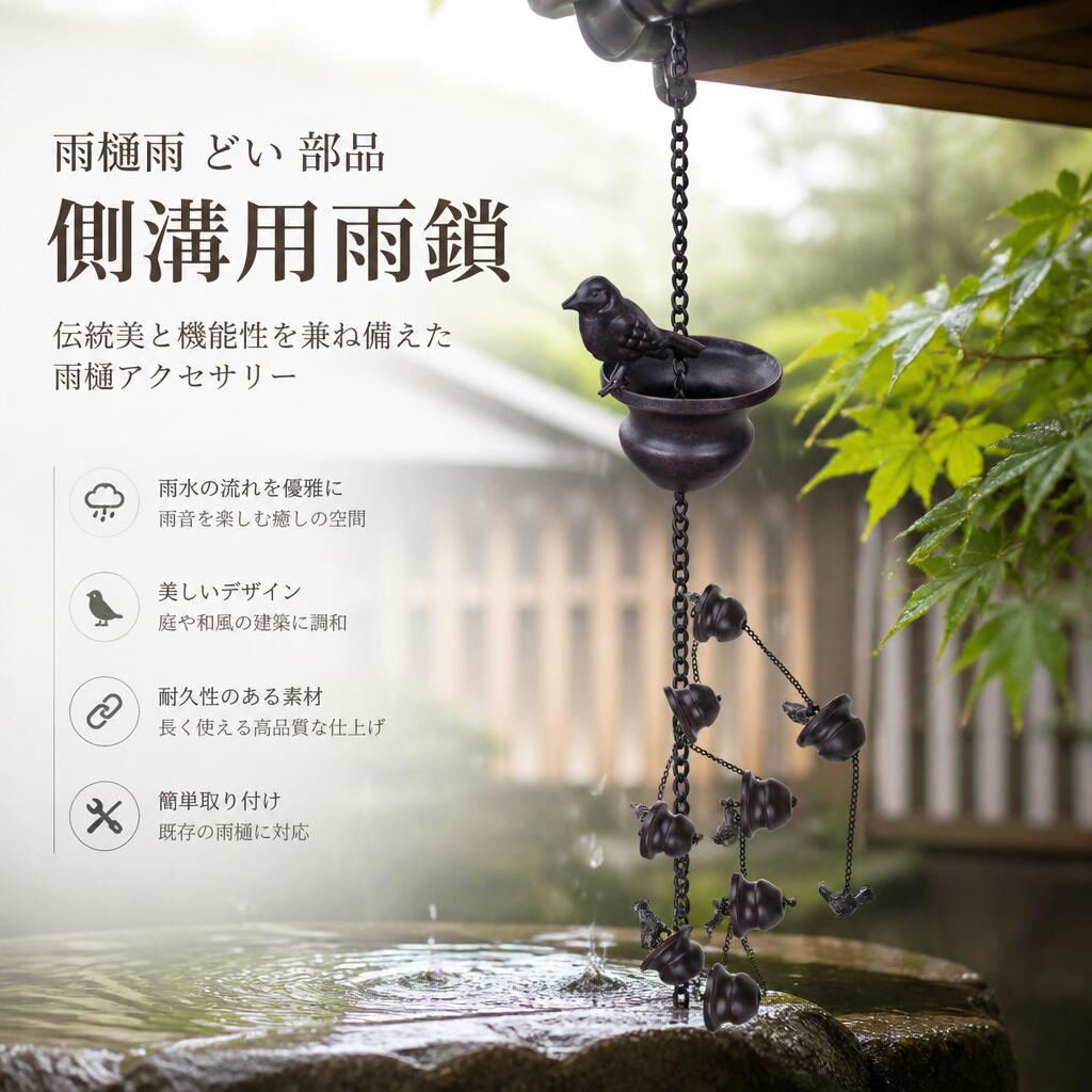 楽天市場】雨どい レインチェーンの通販
