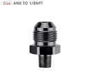 Areyourshop カー 1pc an4 an6 an8 an10 an12nptストレート 燃料オイル エアホースフィッティングオス アダプター カー オ...