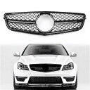 Areyourshop C63 スタイル の 光沢 黒 グリル ベンツcクラス のために適合W204 C300 C350 2008-2014 車 自動車の付属品...