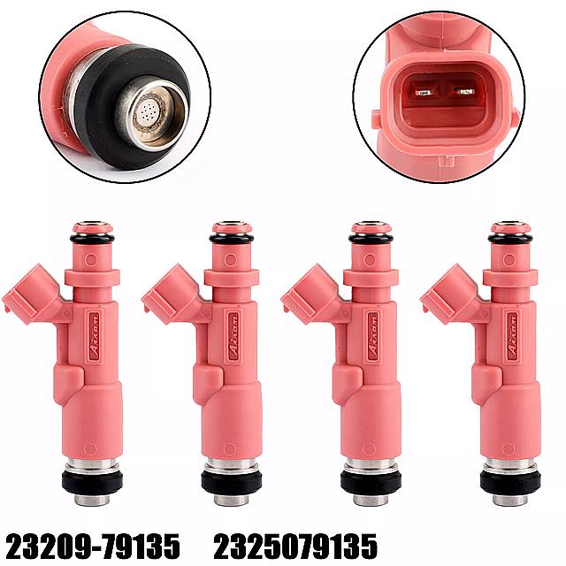 Areyourshop 4 pcs トヨタ 4ランナータコマ用 の 燃料噴射装置 2.7 2.4 l4 23250-79135 23250-75080 23209-79135 カーアクセサリー