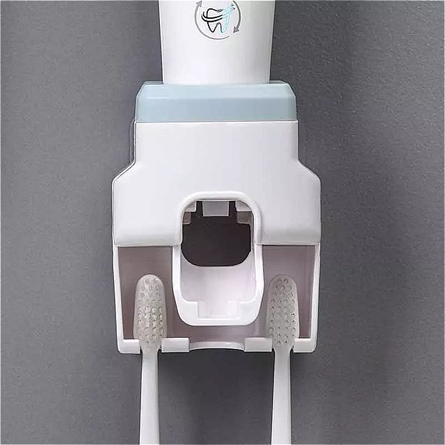 自動歯磨き粉ディスペンサー クリエイティブウォールマウント バスルームアクセサリー 防水 歯ブラシホルダー