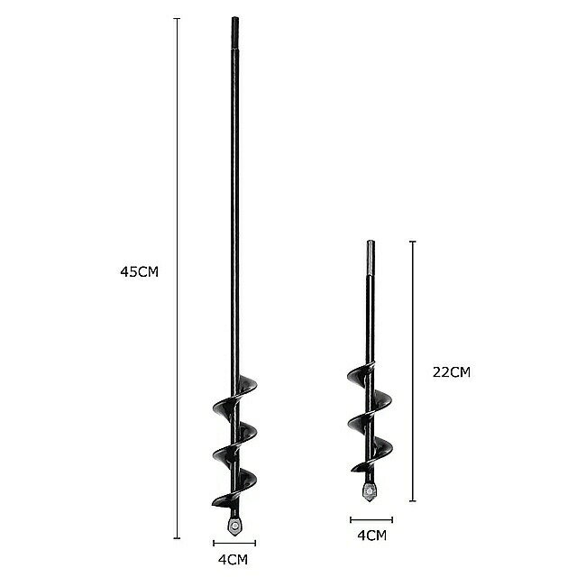 Auger ドリル ビット ガーデン カーボンスチール プランター ガーデン オーガースパイラル ドリル ビット 花植栽ホールディ ガード リル ガーデン 植栽 ツール