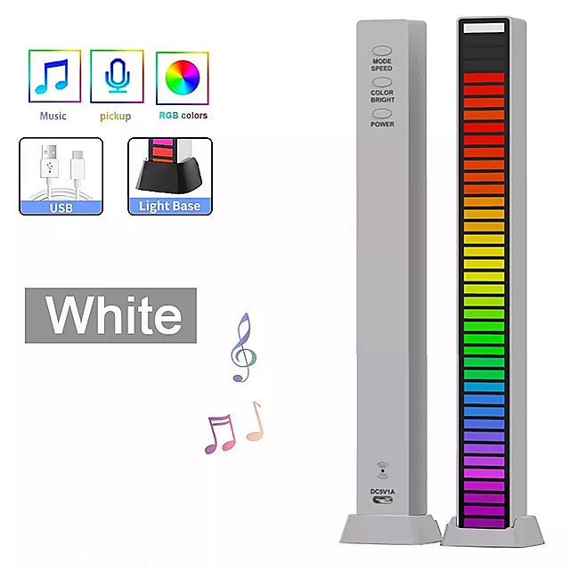 音声 起動 サウンド コントロール rgb 音楽 32 LED ダイナミックモード rgb カラー ムード ライト を切り替えるこ ができます