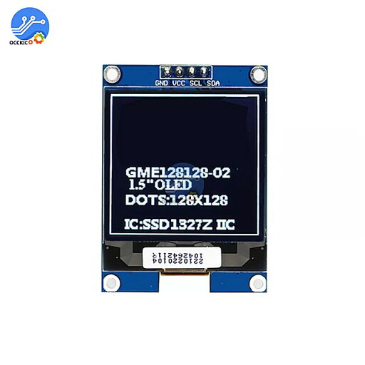 1.5インチのo led ディスプレイ モジュール 128 × 128の画面 led モジュール ディスプレイ o led スクリーン iic インタフェース SSD1327 1.5インチカラーo led 液晶 1.5インチのo led ディスプレイ モジュール 128 × 128の画面 led モジュール ディスプレイ o led スクリーン iic インタフェース SSD1327 1.5インチカラーo led 液晶