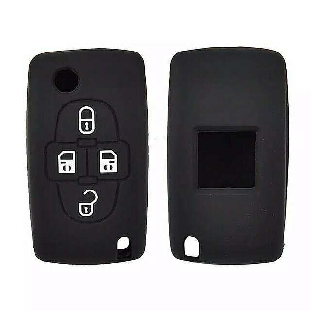4 ボタン 車 fobシェルのための プジョー 1008 807 シトロエン C8 スキンホルダー 2007 2008 2009