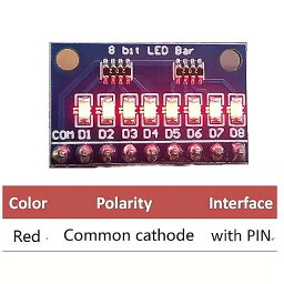 2 個 3-24 v 8 ビットブルー/レッド共通アノード/カソード led インジケータ モジュール ブレッド ボード スターターキット ボード mcu アーム 3d プリンタ uno メガ