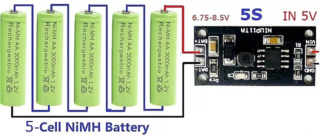 1-8 携帯 1.2V 2.4V 3.6V 4.8V 6V 7.2V 8.4V 9.6V ニッケル水素 ニッカド電池 専用 充電 器 充電 モジュール ボード