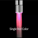 Zhangji 浴室 LED 蛇口 エアレーター水力シャワーLEDタップライト 節水 キッチン カラフルなエアレーターsing color Red