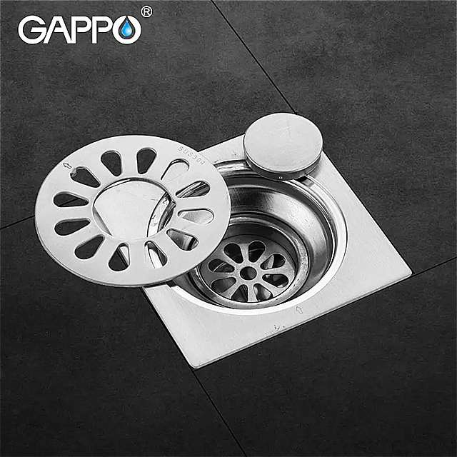 Gappo- バスルーム と シャワー 用の ステンレス 鋼 排水 管 防臭 フィルター 付き バスルーム と床用 0