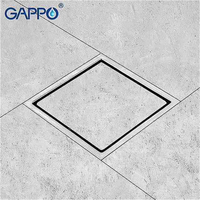 Gappo- ステンレス 鋼の正方形の 排水 管 防臭 バスルーム シャワー 床 カバー 用 0
