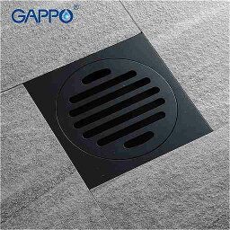 Gappo- バスルーム シャワー カバー 正方形 リニア フィルター 廃棄物 排水