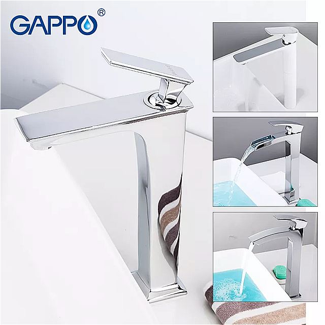 Gappo 蛇口 カスケード 式 バスルーム 蛇口 滝 強い 真鍮 蛇口 2