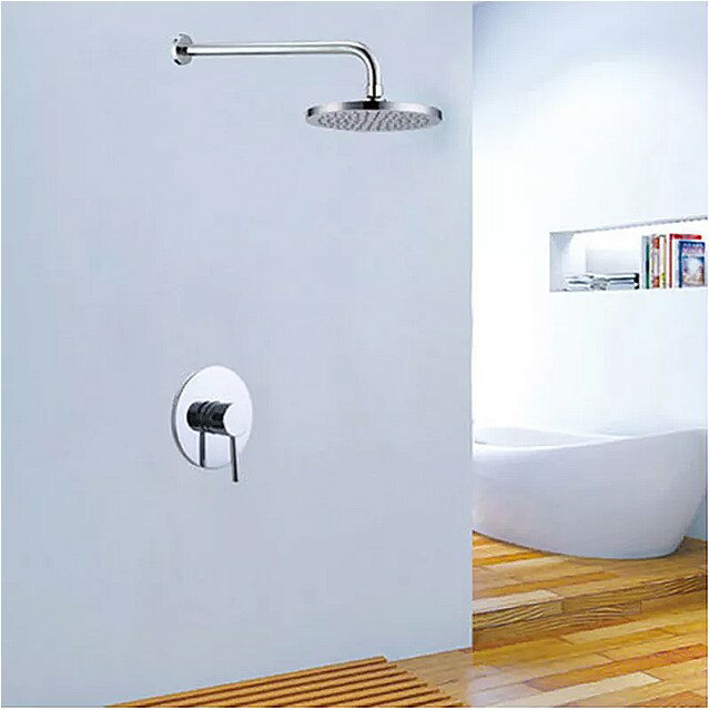 Smesiteli 浴室 の シャワー の 蛇口 キット 壁に隠さ 8 "レイン シャワー 混合栓レイン シャワーヘッド セット 0
