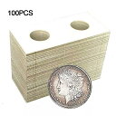 段ボール製 コイン ホルダー 収納 クリップ 紙袋 フリップ 紙 コイン コレクション フリップ 用品 40 mm 100 および ピース / ロット