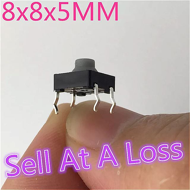 導電性シリコンg778x8x5mm4ピン20個静かな触覚タッチ ボタン マイク ロ スイッチ セルフリセット