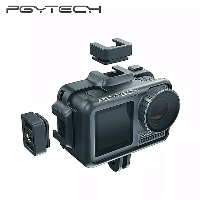PGYTECH OSMO アクション カメラ ケージ 保護 ケース dji Osmo アクションスポーツ カメラ フレームカバー シェル ハウジング アクセサリー
