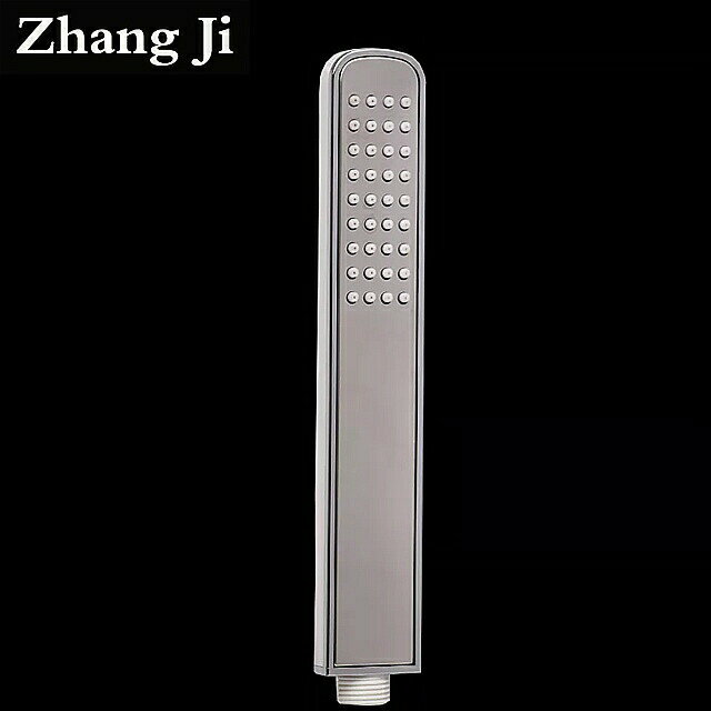 Zhangji バータイプのエレガントな ABS ハンド シャワーヘッド クローム 節水 白 シャワーノズル シルバークラッディング バス シャワーヘッド 2