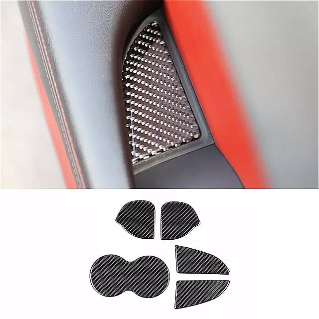 Shineka インテリア モール ディング ダッジ チャレンジャー 2015 車 の カーボンファイバー 装飾 トリム リング ステッカー