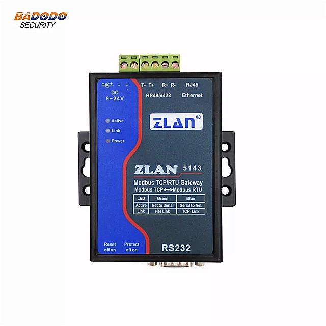 ZLAN5143 RS232 RS485 RS422 イーサネット RJ45 コンバータ Modbus RTU TCP ゲート ウェイ シリアルデバイス サーバ 交換 ZLAN5102 ZLAN5102-3