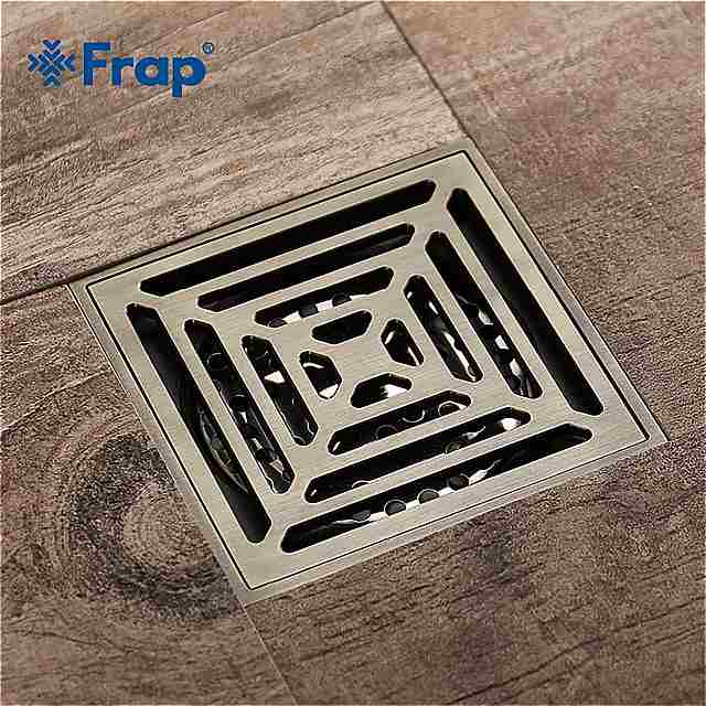 FRAP 正方形 レトロ ファッショナブルな 浴室 の床 シャワー ルーム 排水 のドレイン消臭 シャワー の床 浴室 ストッパー Y38063 2